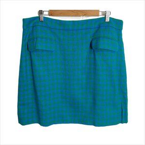 J. Crew gingham front flap pocket skirt - NWT- size 16